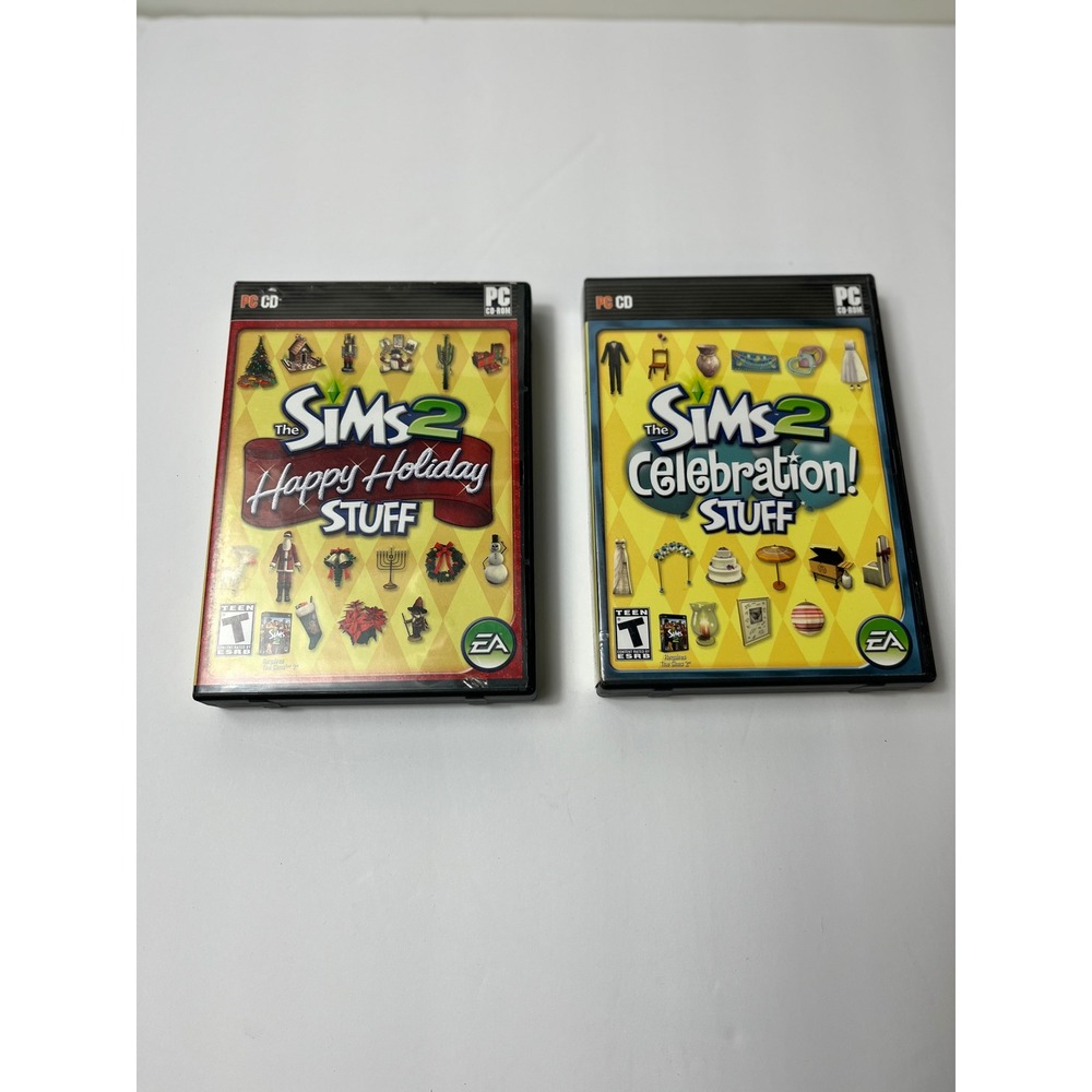 The Sims 2 Happy Holiday Stuff and Celebration Stuff PC CD-ROM Expansion Lot